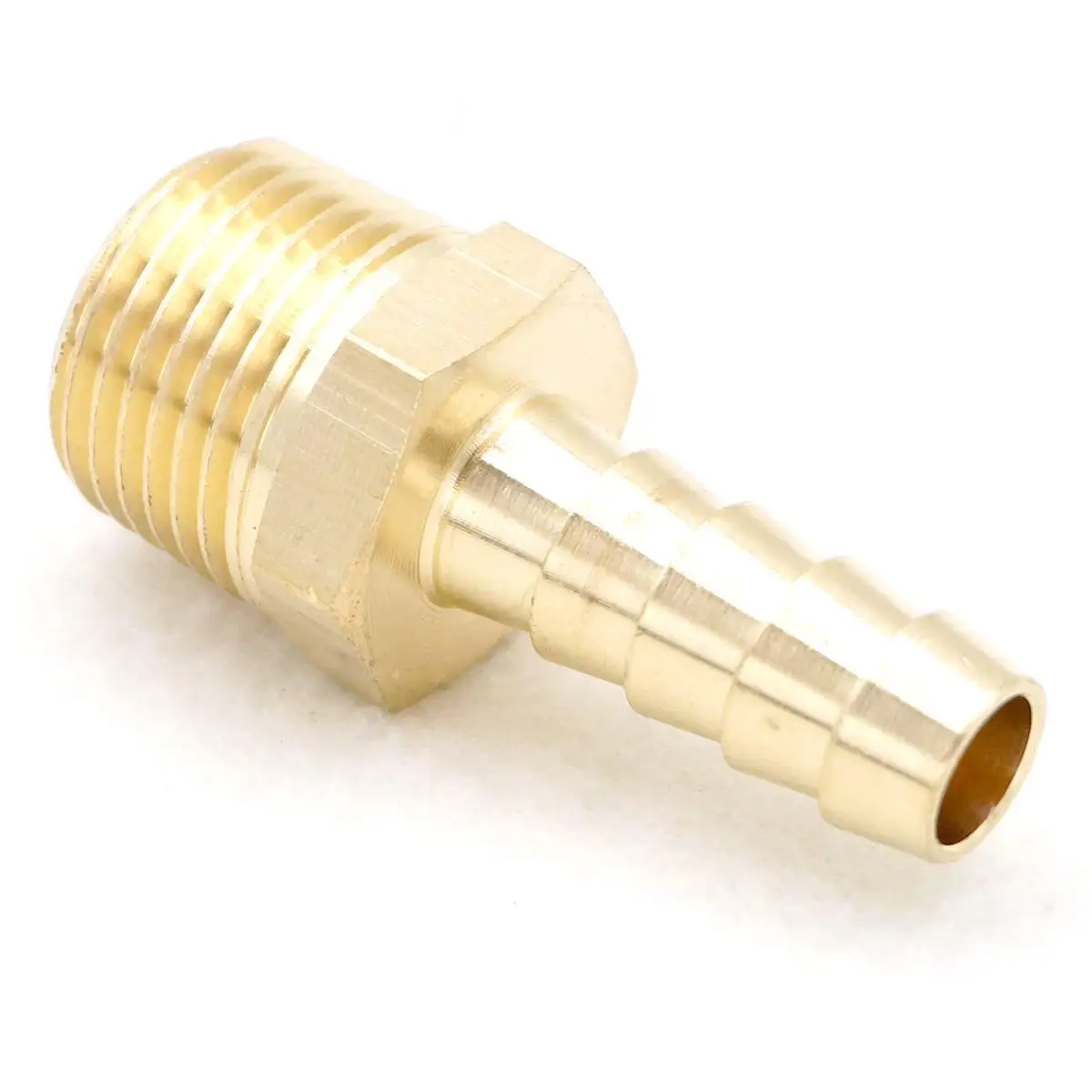 Латунный топливный фитинг с хвостовиком для шланга 3/8 дюйма NPT штекер x 5/16 адаптер