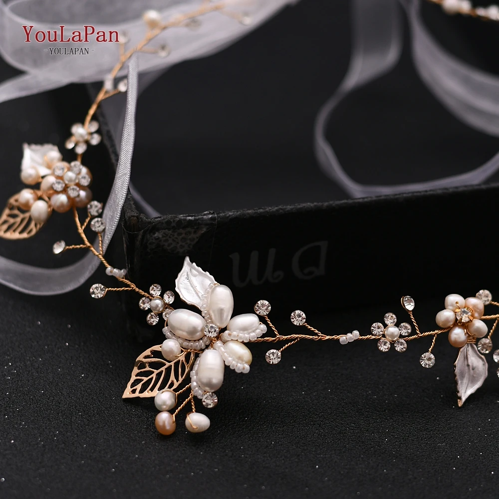 

YouLaPan HP313 Wedding Floral Headband for Women Hairpieces for Wedding Bridal Headbands Floral Hair Vine Wedding Hair Jewelry