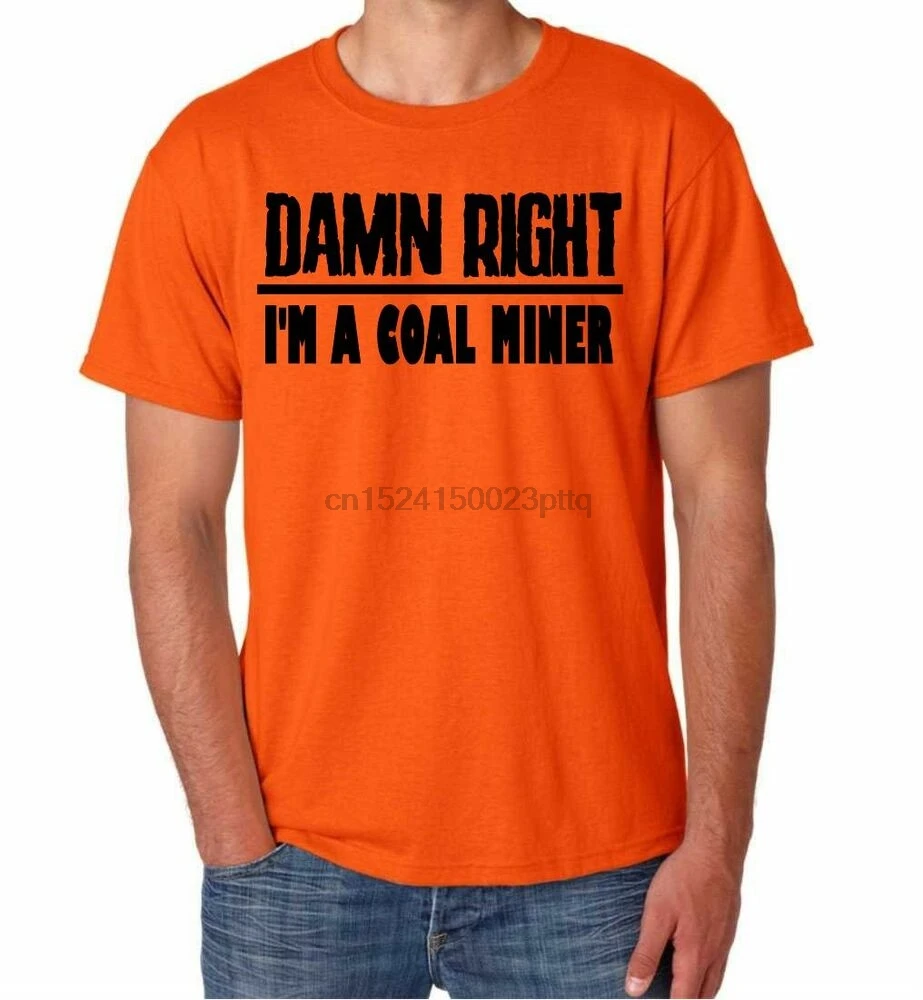 Забавная рубашка для добычи угля|Мужские футболки| |