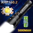 Прямая поставка, мощный фонарик 5000 мАч XHP160.2 XHP50.2, 5 режимов, USB, перезаряжаемый, фонарь, IPX6 зум-фонарик, аккумулятор 26650