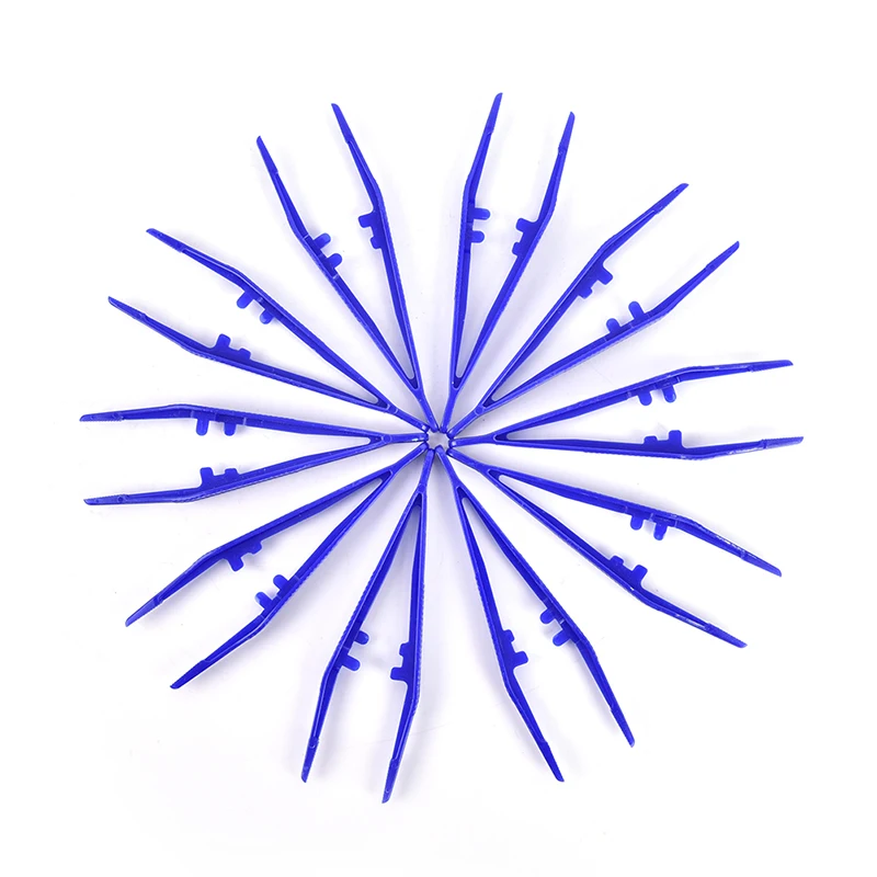 

10pcs Medical Beads Small Disposable Tweezers Tools Plastic Tweezers Forceps for Crafts DIY Jewelry Making