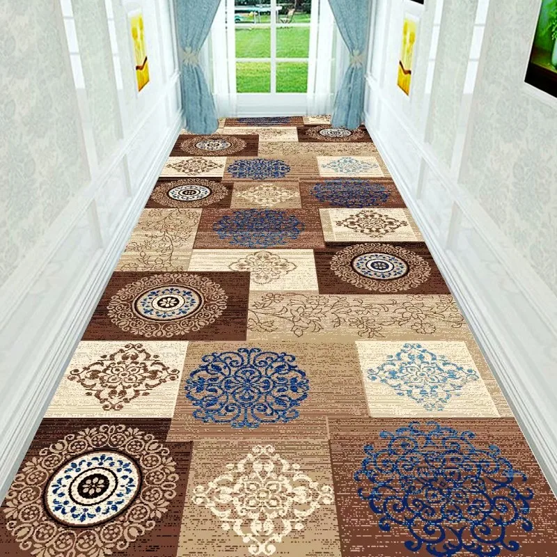 Европейский стиль, длинный ковер для лестниц, коридоров, коврики для прихожей, скандинавские домашние дорожки для отелей, вечерние коврики для свадебного зала, индивидуальный дизайн