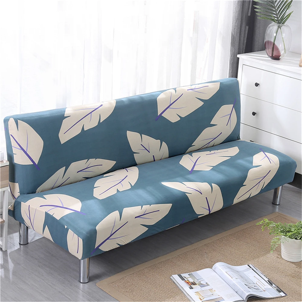 

Universal Armless Sofa Bed Cover Folding Modern seat slipcovers stretch covers cheap Couch Protector Elastic Futon Spandex Cover