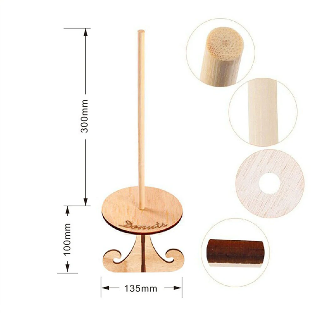 1 шт. деревянный держатель для пончиков|Товары украшения тортов| |