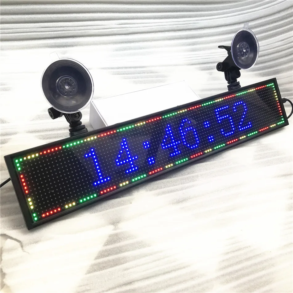 50 см 5V 12V автомобиль P5 RGB светодиодный знак полноцветный многоцветный