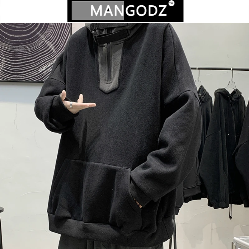 

Мужская толстовка в стиле Харадзюку, Повседневный пуловер с капюшоном, винтажный свитшот, Японская уличная одежда в стиле хип-хоп, Осень-зим...