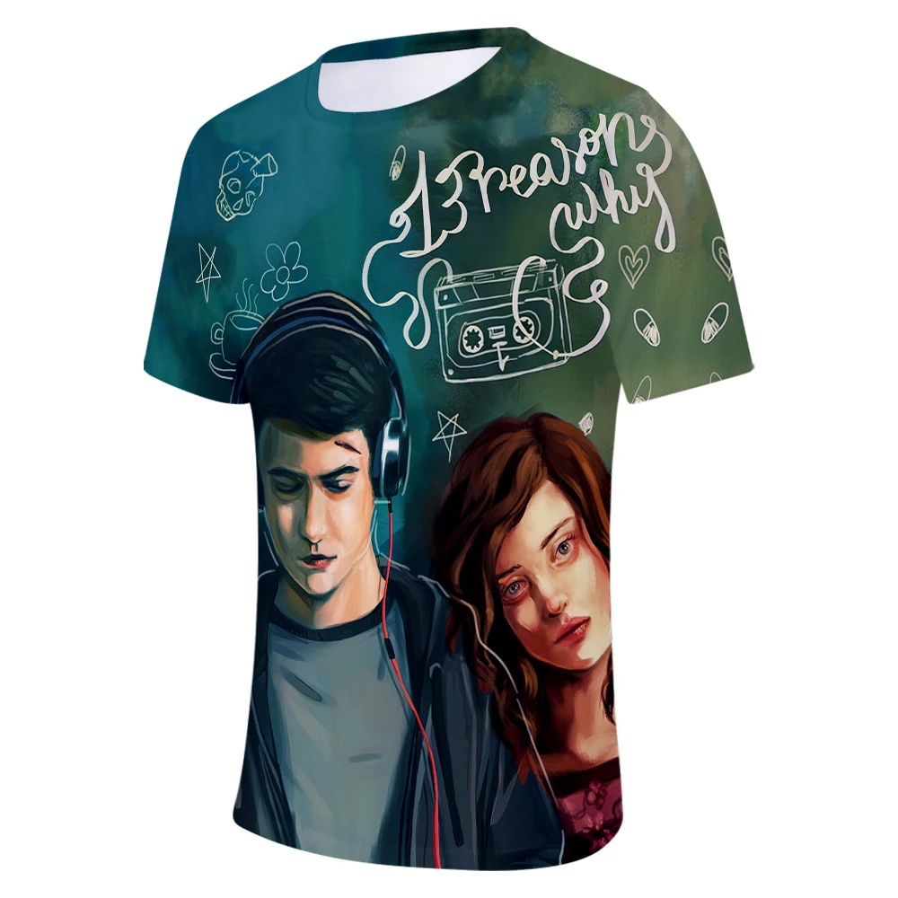 Футболка Мужская/женская с 3D принтом модный брендовый топ коротким рукавом 13