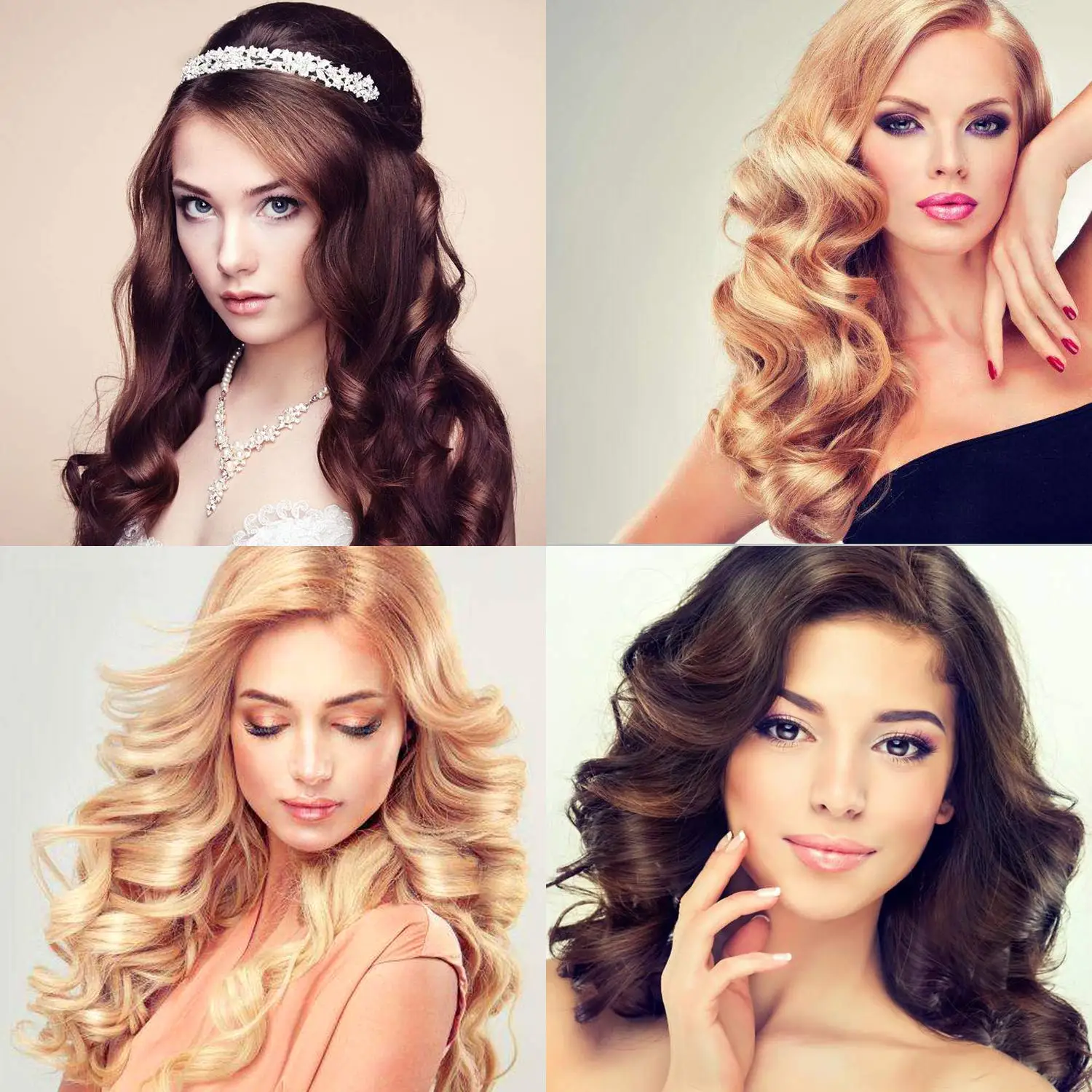 40 шт. силиконовые бигуди с сумкой и сеткой для волос | Красота здоровье