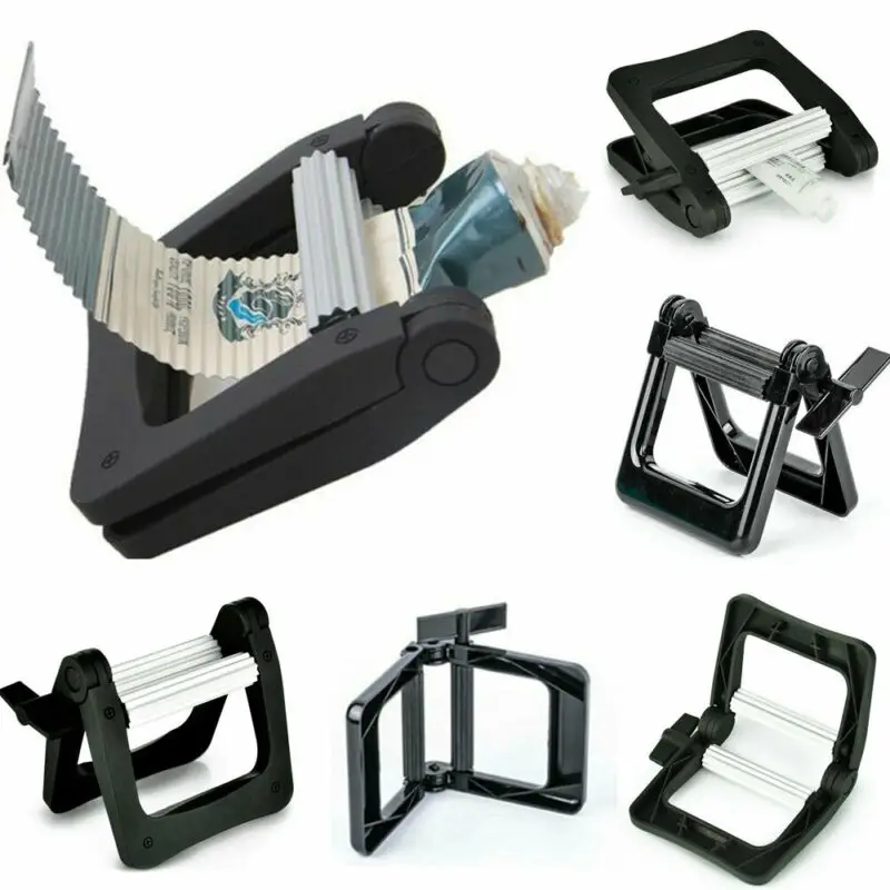 Ролик металла зубной пасты соковыжималка трубки сжатия диспенсер Ванная комната