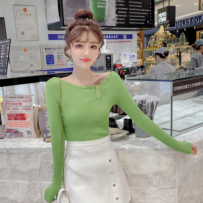 Осенне-зимний женский свитер высокого качества с круглым вырезом бесплатная