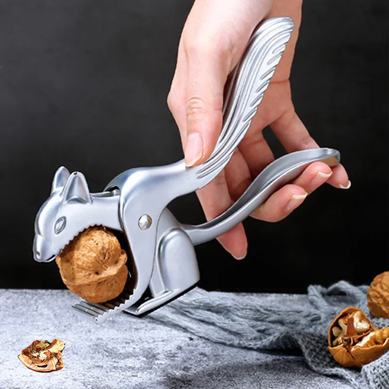 

KitchenAce 1pc Stainless Steel Cute Kangroo Shape Chestnut Opener Nut Clip Cracker Sheller Walnut Plier Nut Opener Gadgets&Tools