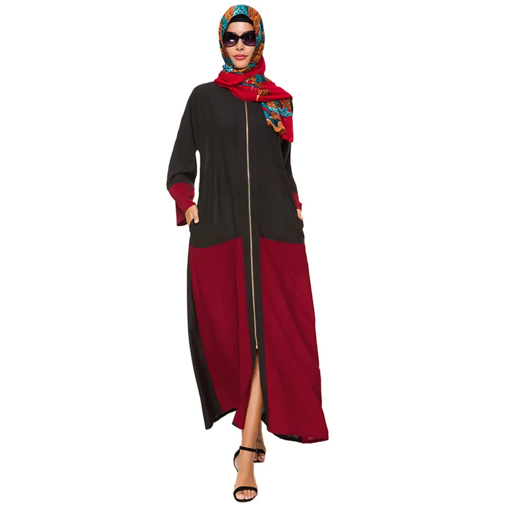 

Арабское мусульманское женское платье свободное женское модное платье Abayas для женщин мусульманское платье