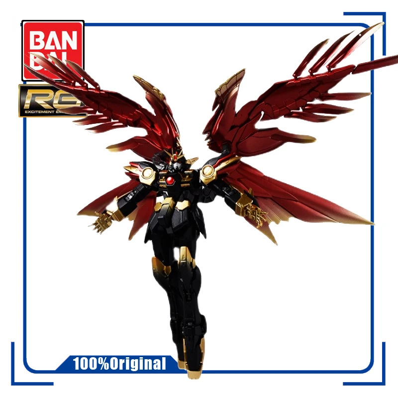 

Игрушечные фигурки для детей BANDAI RG 1/144 WING GUNDAM ZERO EW Lelouch Lamperouge, черного цвета, Сборная модель