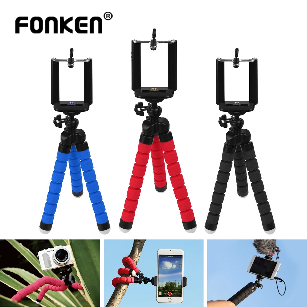 Мини штатив Осьминог для GoPro держатель смартфона камеры телефона уличная Гибкая