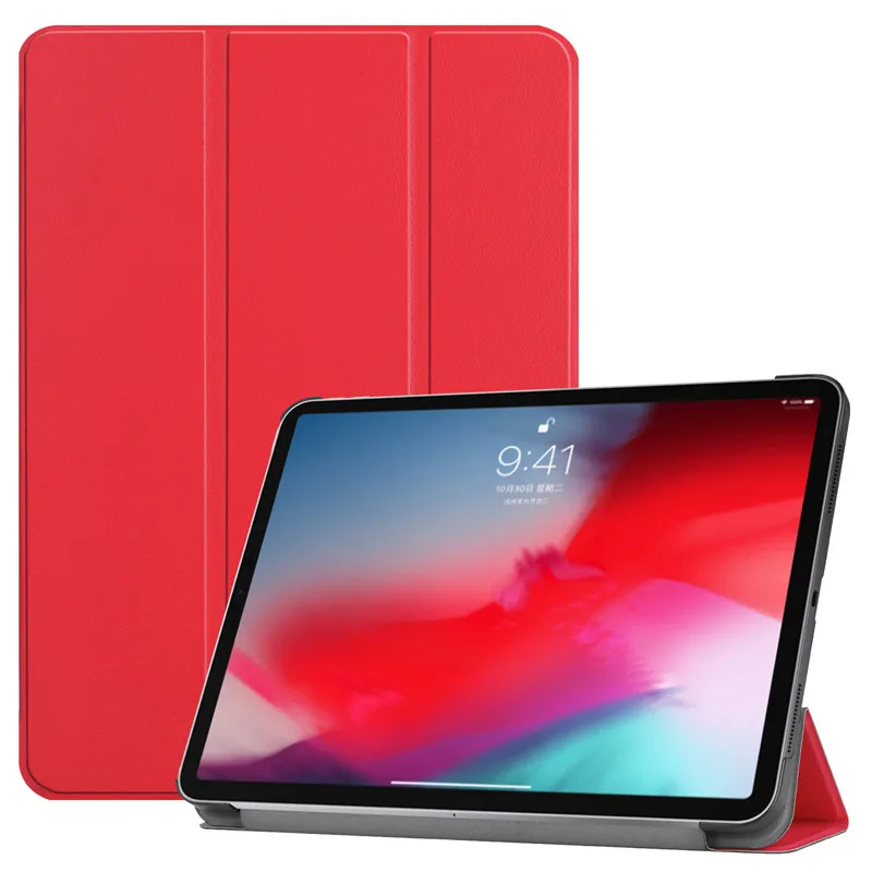 Умный Магнитный чехол для нового iPad Pro 11 ультра тонкий из искусственной кожи
