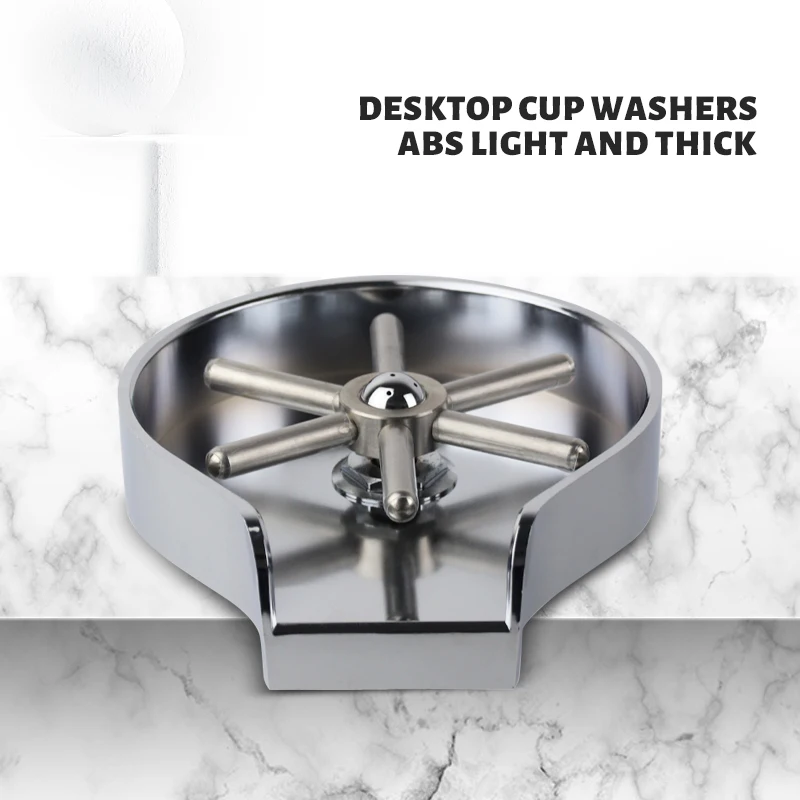 

Cup Washer,Stainless Steel Automatic Cup Washer Glass Cleaning Rinser Bar Rinser Glass Rinser,Kitchen Sink Accessories