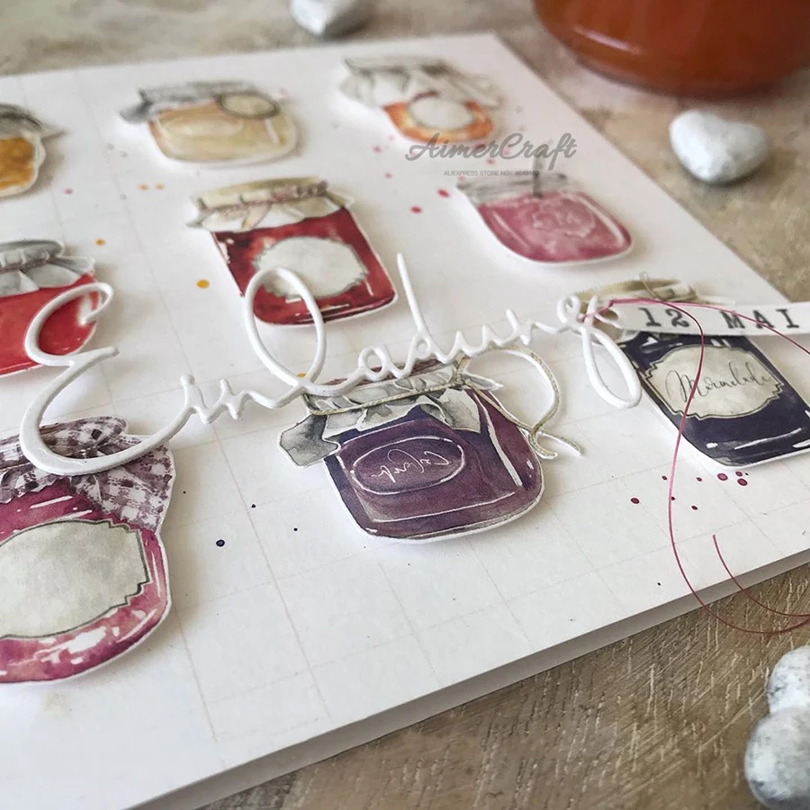 Немецкое приглашение металлические Вырубные штампы einlaназ рельефные для