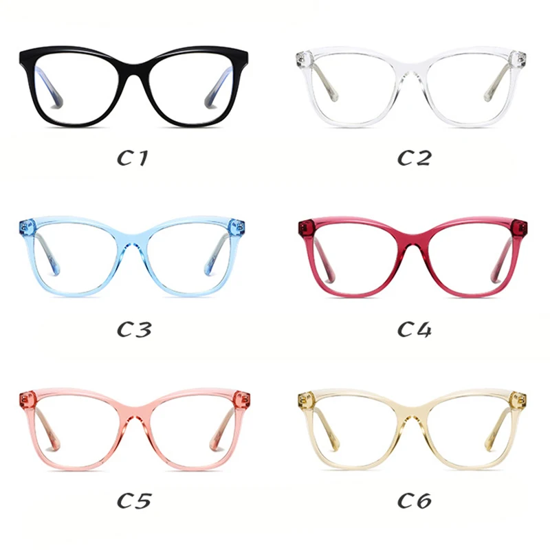 

New Arrival Computer Reading Glasses Square Simple Style TR90 Glasses Frame 2020 Anti Blue Light Blocking Eyeware Unisex UV400