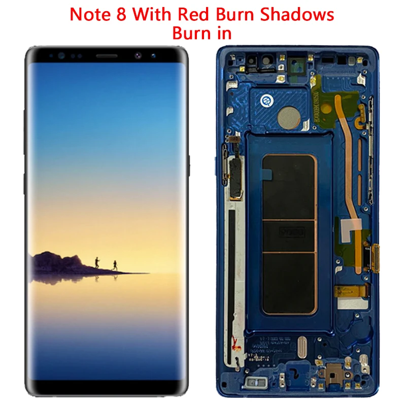 Super AMOLED N950F ЖК дисплей для Samsung Galaxy Note 8 6 3 ''ЖК экран с рамкой в сборе Сань Син SM N950
