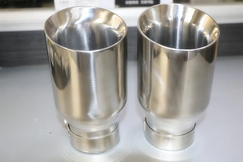 Universal Car Exhaust Muffler Tip Stainless Steel Pipe Chrome Trim Modified Car Tail Throat Liner Pipe