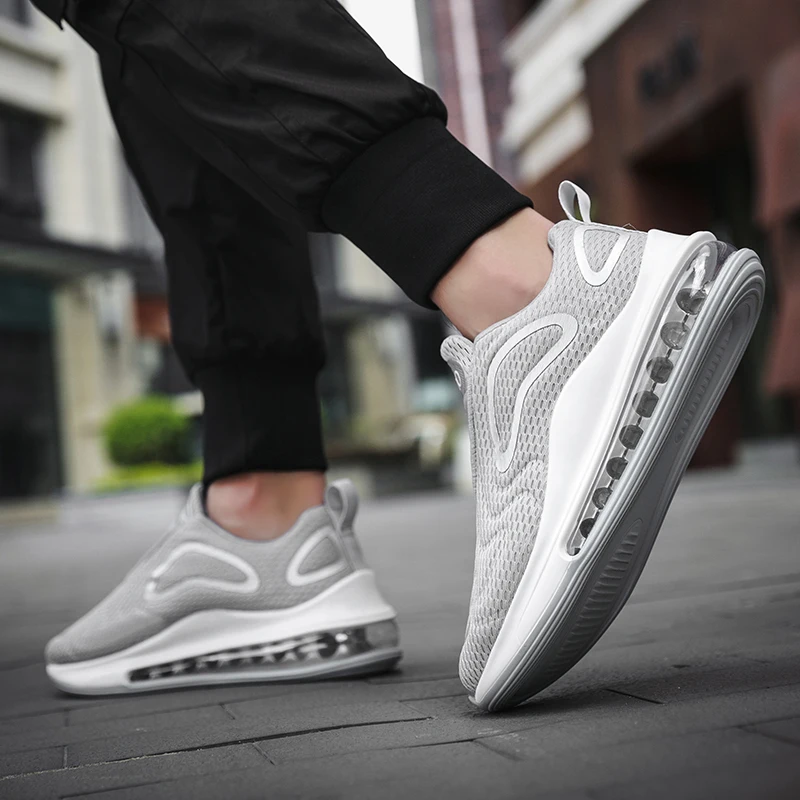

Spring 2021 Running Shoes For Boys Gray Red Sport Shoes Men Mesh Breathable Men Gym Outdoor Shoe Large Size 46 47 Men Sneakers