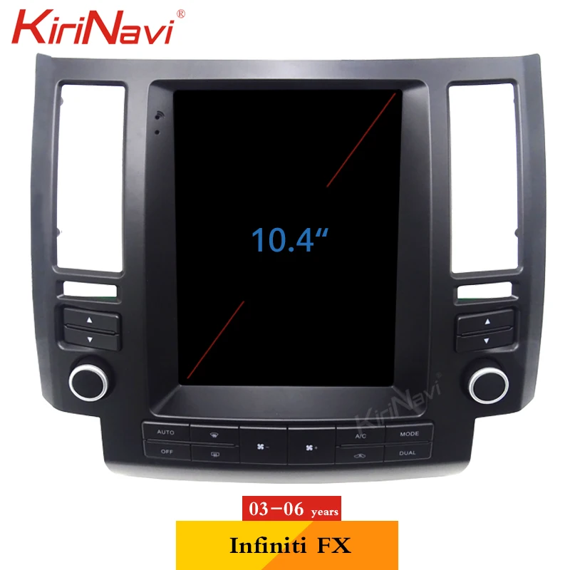 Автомагнитола KiriNavi 10 4 дюйма Android 0 для Infiniti FX FX35 FX45 DVD плеер GPS навигация 4G