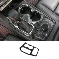 for jeep grand cherokee 2014 2017 accessories abs carbon car rear gear shift knob frame panel decoration cover trims car styling
