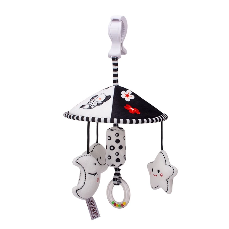 

Baby Stroller Rattle Toy Infants Crib Cot Pram Hanging Pendant Plush Hand Bell