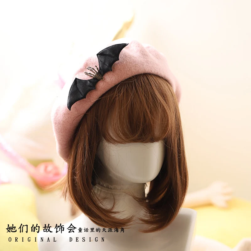 Берет в стиле &quotЛолита&quot 4 цветов кепка готическом для выпечки тортов