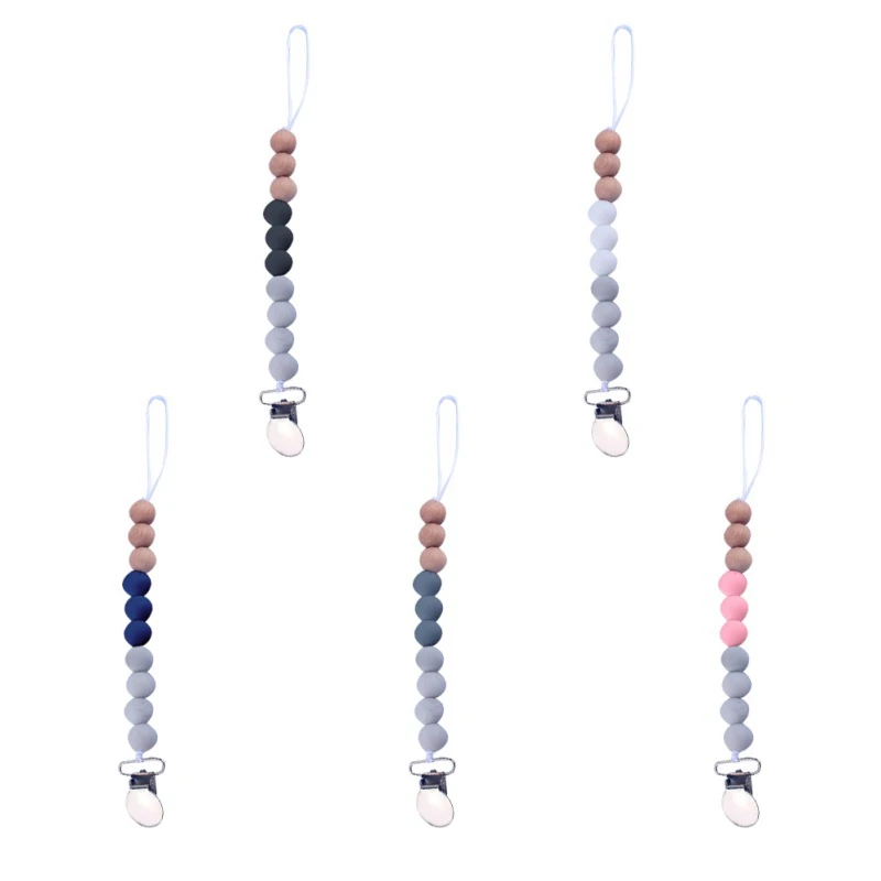 Уход за малышом детские бусы силиконовый прорезыватель кольцо цепь для