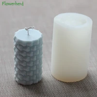 diy honeycomb scented candle silicone mold cake decoration plaster mold resin molds candle making supplies baking tools