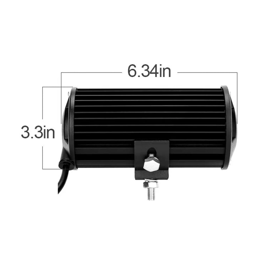 7-дюймовые светодиодные штативы 120 Вт трехрядные Водонепроницаемые рабочие огни