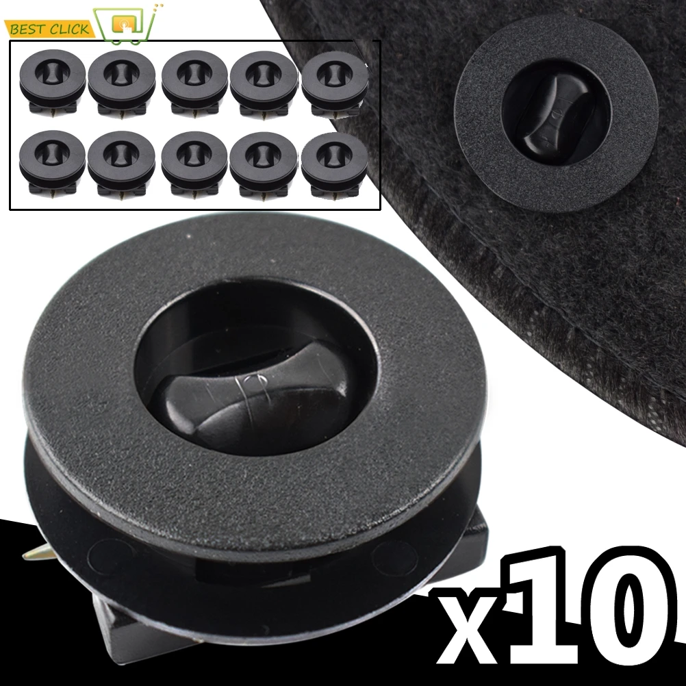 Car Twist Lock Floor Mat Clips Fastener Carpet Fixings Grip Buckle For VW Jetta Golf 4 Bora Passat B5 Beetle Polo Auto Styling|Клипсы и