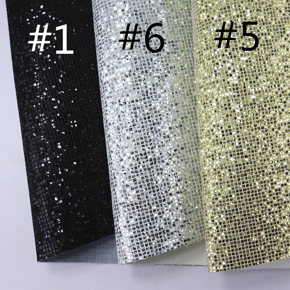 Искусственная кожа с блестками для сережек и бантов размер 30x134 см|Синтетическая