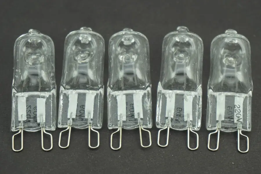 220 В галогенные G9 Pin прозрачные лампочки энергосберегающие лампы 25 Вт 40 60