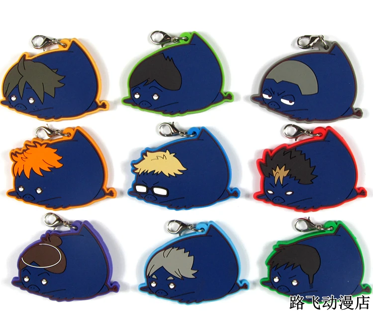 

Брелок Haikyuu из аниме «Oikawa Tooru Kozume Kenma Kuroo Tendo Satori Koutarou Hinata», резиновый ремешок/строгий ремень D194