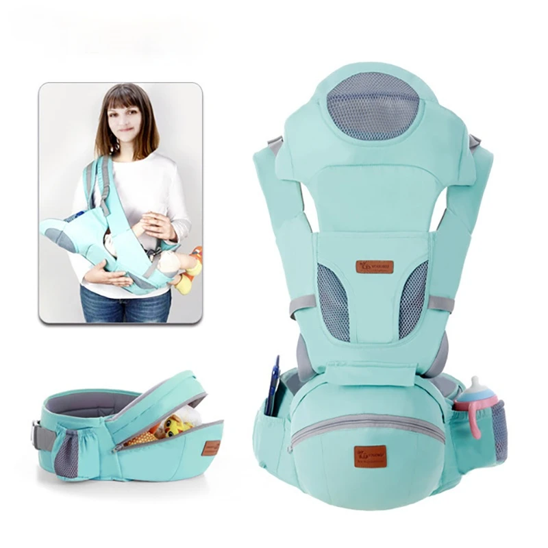 

Ergonomic Baby Carrier Infant Kid Baby Hipseat Sling Front Facing Kangaroo Baby Wrap Carrier for Baby Travel 0-36 Months