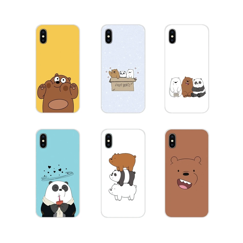 Аксессуары для телефонов, чехлы для samsung A10, A30, A40, A50, A60, A70, Galaxy S2, Note 2, 3, Grand Core Prime, Мы Голые Медведи, miniso