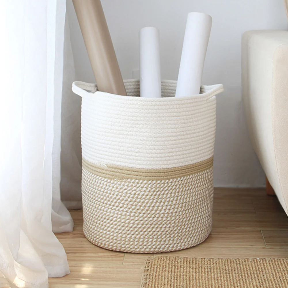 

Pet Storage Bin Basket Cotton Thread Storage Bin Sundry Container Organizer