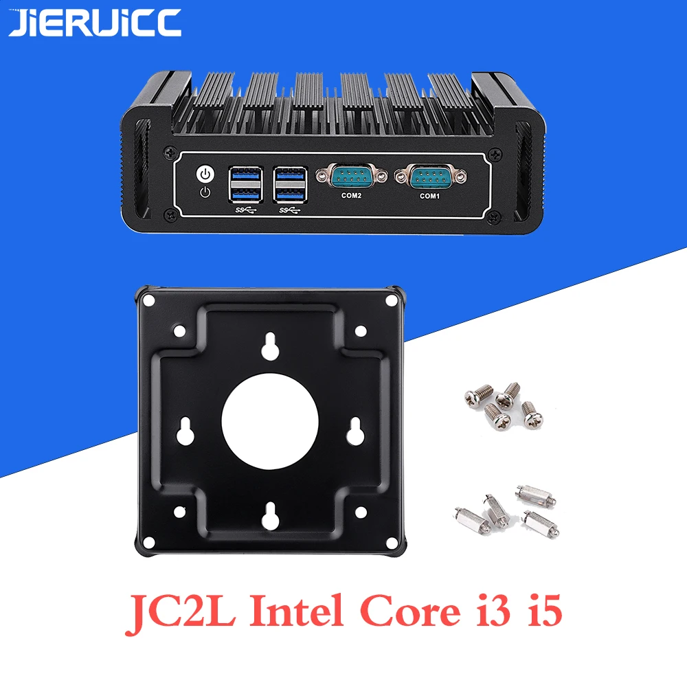 Мини-компьютер без вентилятора core i3 7100u i5 7200u с ddr4 ram. m.2 ssd 4 usb 2 0 двойной Дисплей hdmi.dp