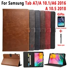 Премиум кожаный чехол для Samsung Galaxy Tab A 10,1 2019 A7 2020 10,4 A6 2016 в 10,5 SM-T510 SM-T515 SM-T505 SM-T585 Smart Cover