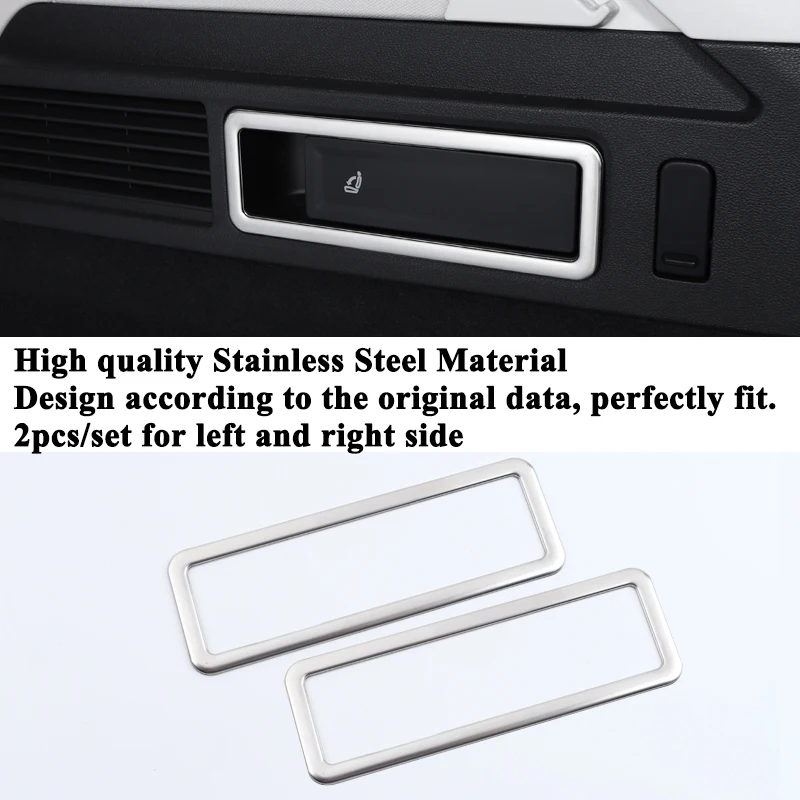 Декоративная наклейка на панель переключателя сиденья багажника автомобиля SEEYULE, набор из 2 шт., для Volkswagen VW Touareg 2019 2020.