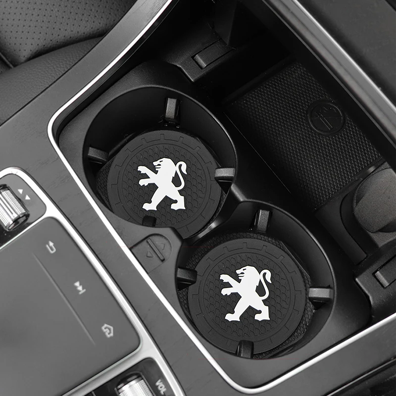 1 шт. автомобильный нескользящий коврик для подстаканника Peugeot 206 307 3008 208 407 508 2008 5008