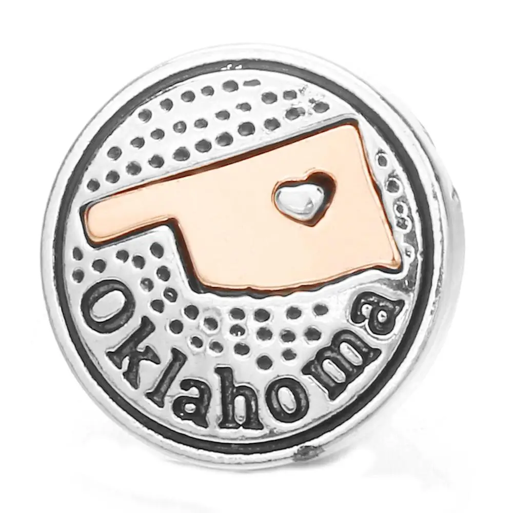 5 шт./лот Новые 18 мм кнопки ювелирные изделия любовь США Луизиана Мичиган Огайо