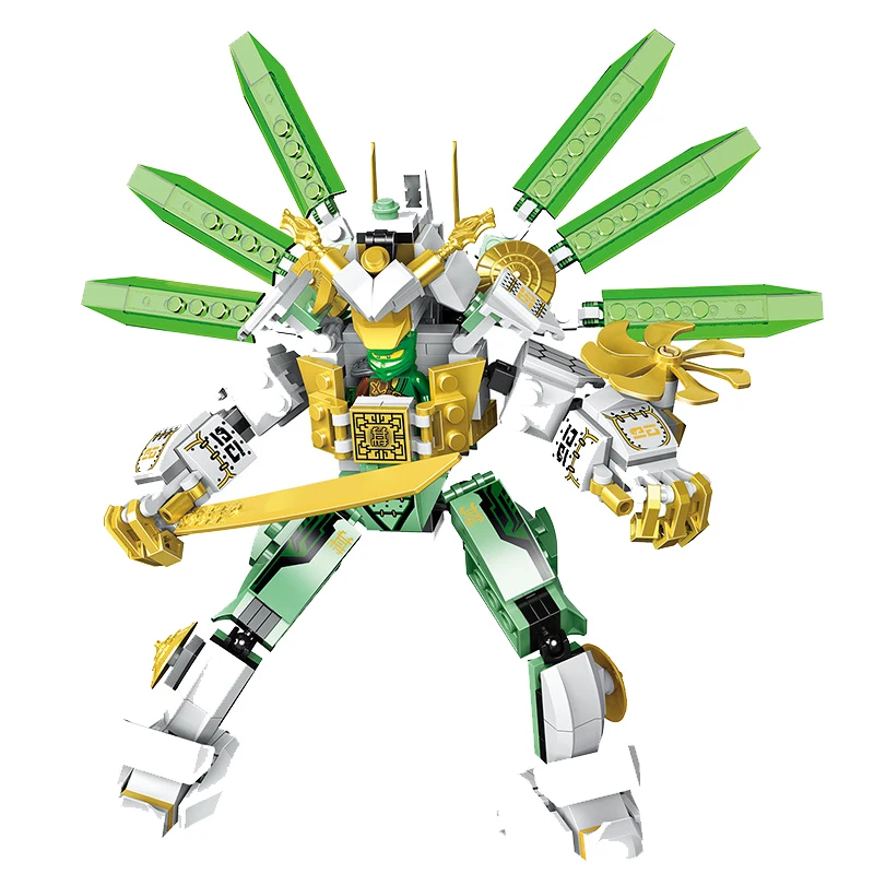 Новые Строительные блоки совместимые с Lepining Ninjagoing строительные Lloyd's Titan Mech