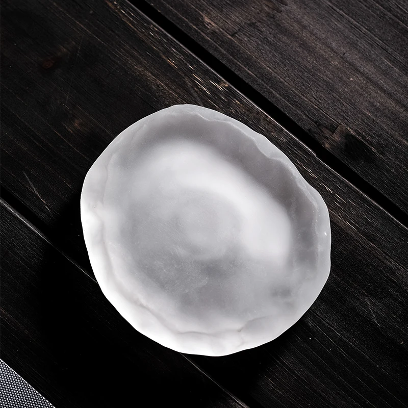 Стеклянный поднос для чая в японском стиле подставка под кружку украшение стола