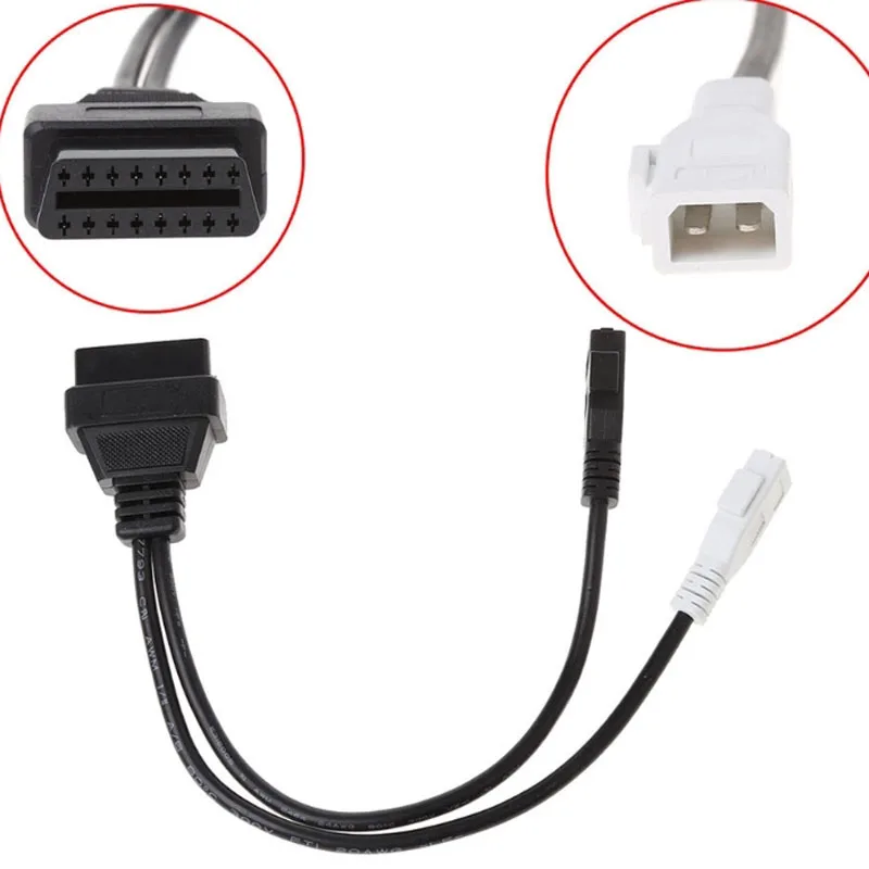 2 шт. Адаптер VAG для AU DI OBD OBD2 автомобильный диагностический кабель 2P + подходит Au-di