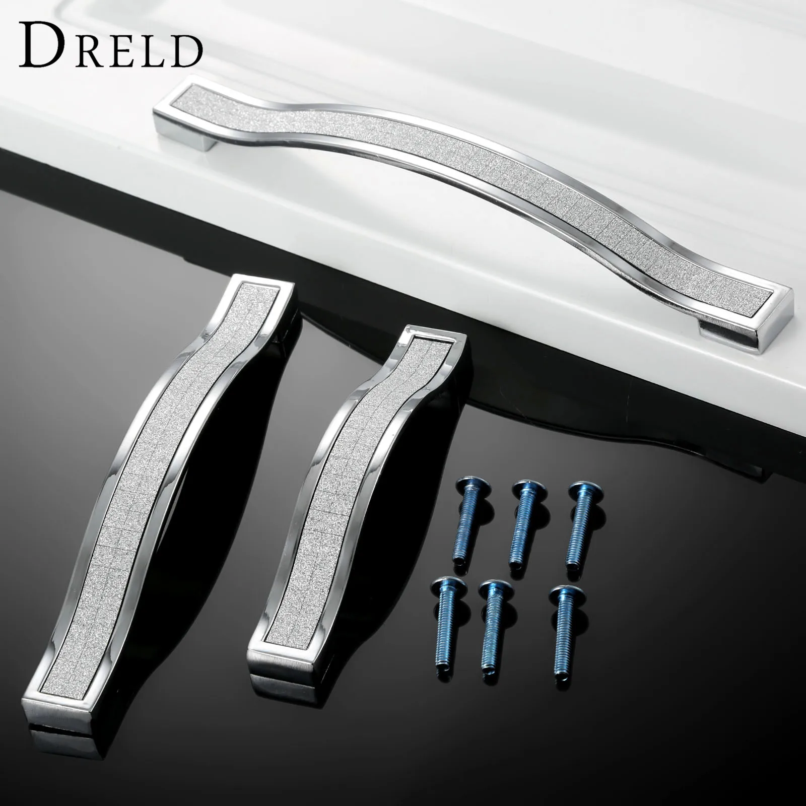 DRELD 96/128/160 мм ручка для мебели современный шкаф ручки и двери с выдвижными ящиками