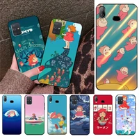 krajews ponyo studio ghibli anime phone case for samsung galaxy a21 a01 a11 a31 a81 a10 a20 a30 a40 a50 a70 a80 a71 a51