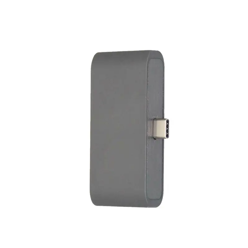 С внешним кабелем штырь-гнездо 3 в 1 мультипортовый адаптер типа C на 4K HDMI USB 0